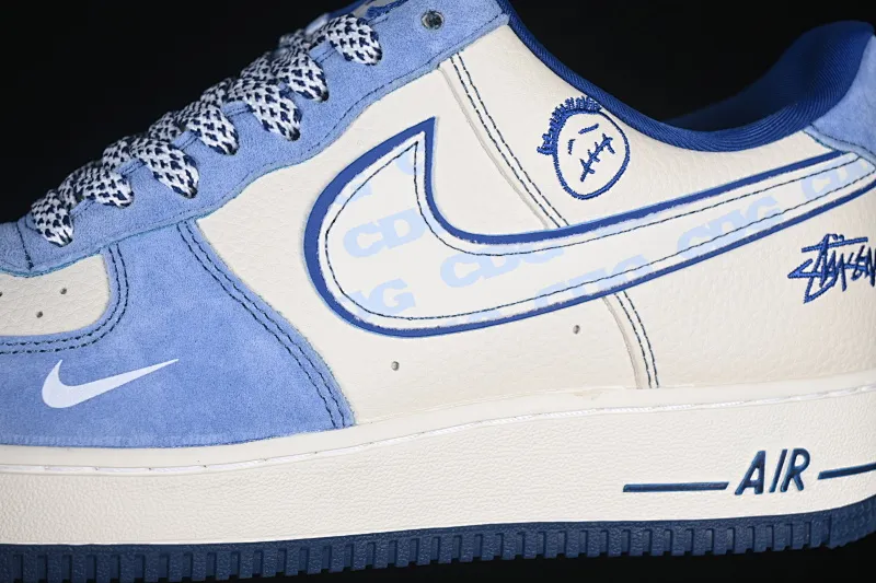 All categories Nk Air Force 1 Air Force series Nk Air Force 1 Low Air Force low-top Nike Air Force 1'07 Low joint model blue and white style Air Force 1 low-top casual sneakers SY1388-020